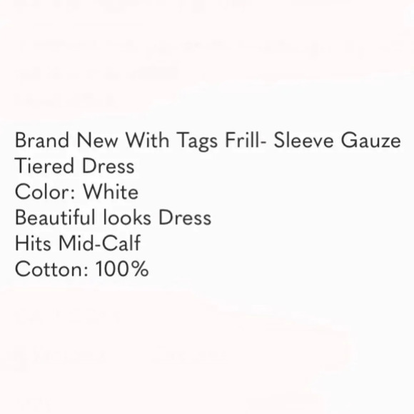 Banana Republic Frill-Sleeve Gauze Tiered Mid-Calf Dress - Picture 14 of 14